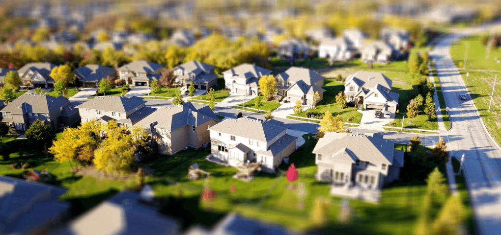 real estate properties - aerial view